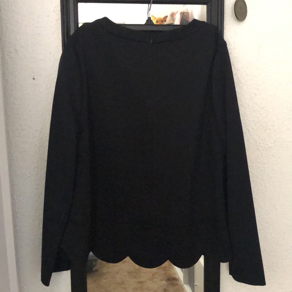 Kate Spade Ponte Scallop Crop Top - Picture 3 of 10